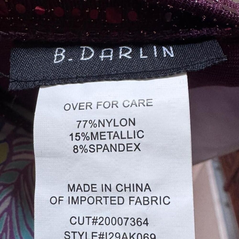 B-darlin Women's Purple and Burgundy Dress